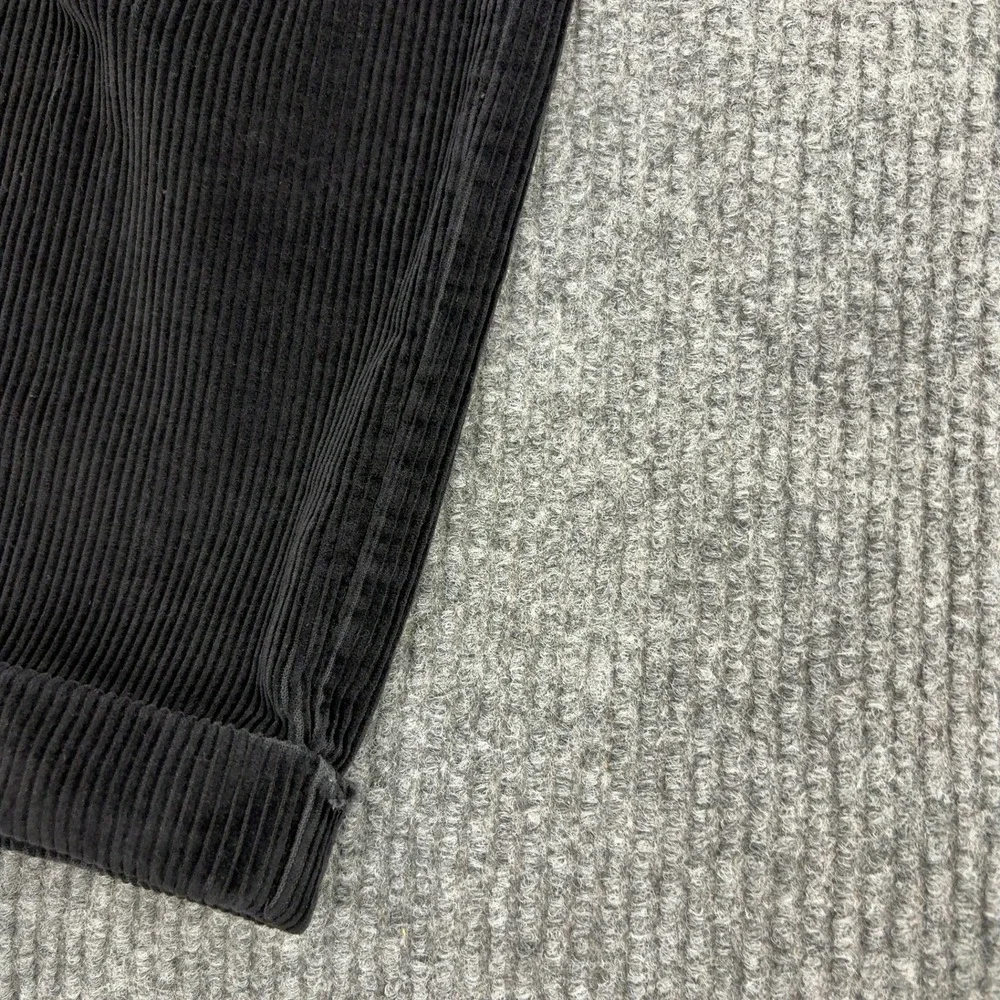 Jos A Bank Pants Mens‎ 38x32 Black Cotton Corduroy Pleated Cuffed Classic